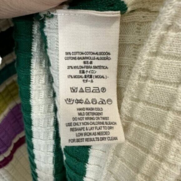 NWT Free People | Gidget Ivory & Striped Thermal Sweater Dress Size Medium - Picture 7 of 11